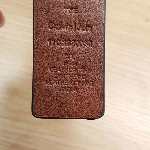 CALVIN KLEIN Belt Mens Size XL 42 44 Black Interchangeable Reversible Set Logo - Picture 8 of 9